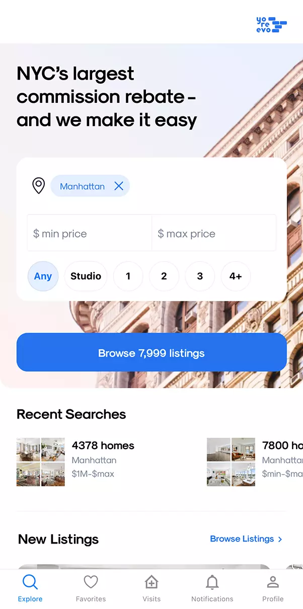 Set up your personalized listing feed